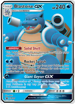 Blastoise GX #SM189 — Sun & Moon Promos