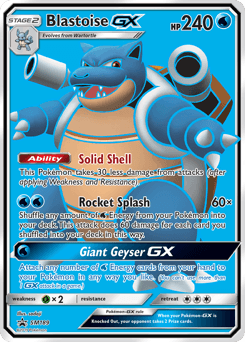 Carte Pokémon Tortank GX #SM189 — Promos Soleil et Lune
