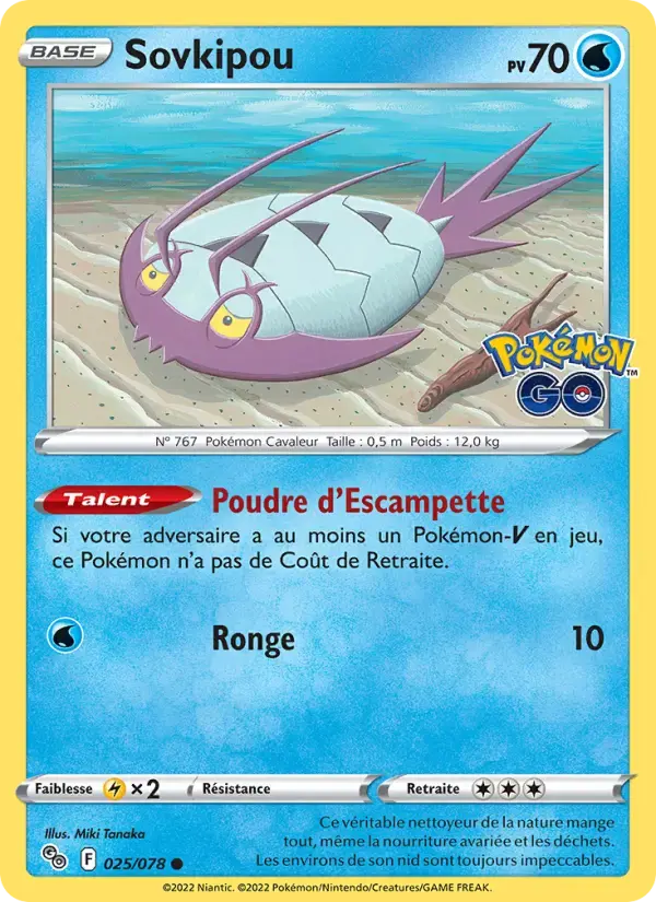 Carte Pokémon Sovkipou #025 — Pokémon GO