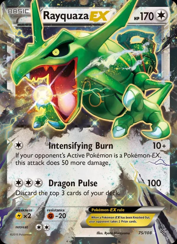 Rayquaza EX #75 — Roaring Skies