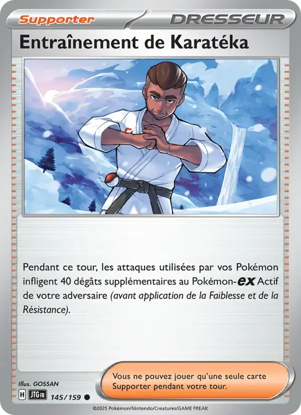 Carte Pokémon Entraînement de Karatéka #145 — Aventures Ensemble