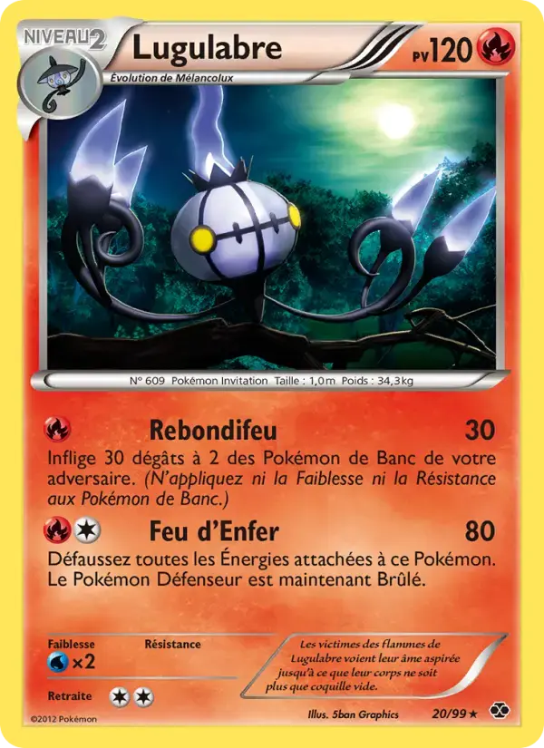 Carte Pokémon Lugulabre #20 — Destinées Futures