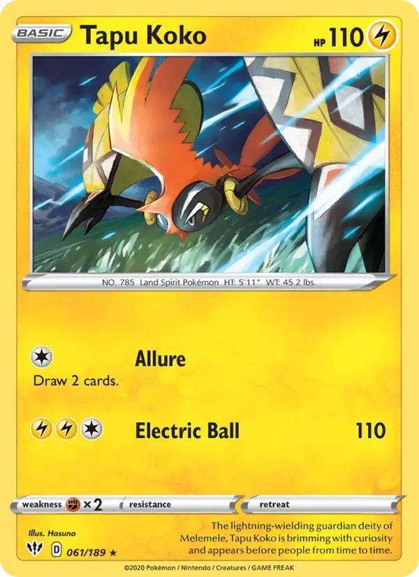 Tapu Koko #61 — Darkness Ablaze