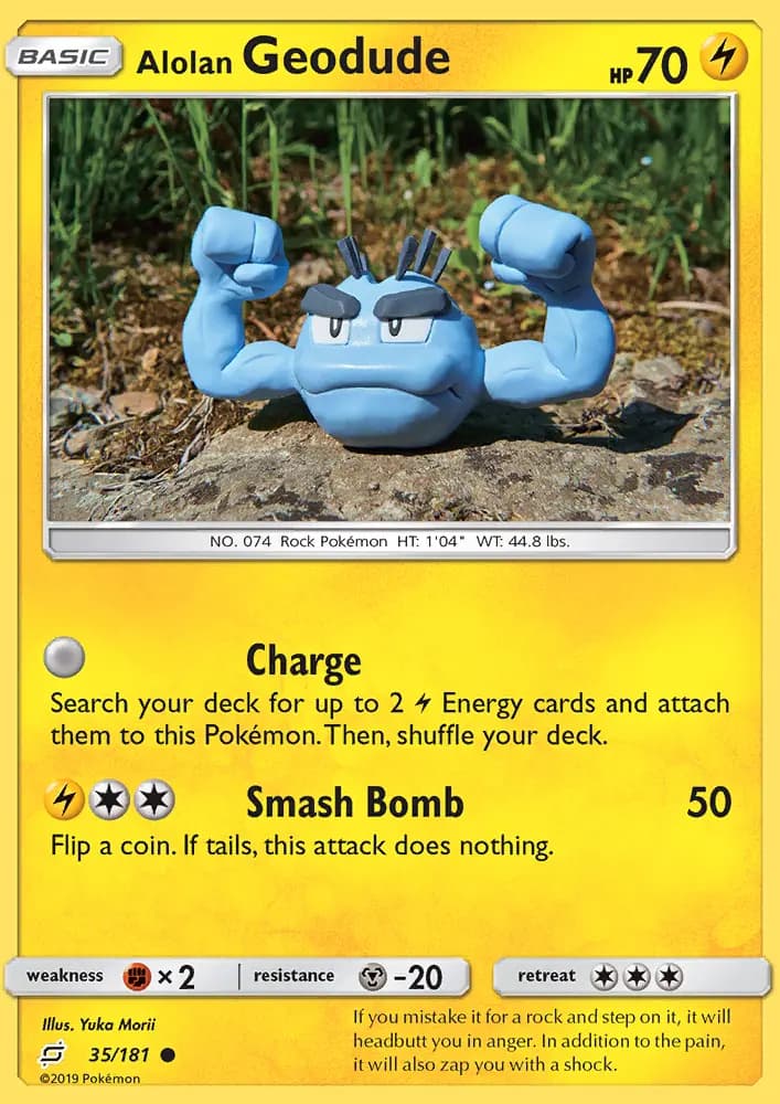 Alolan Geodude #35 — Team Up
