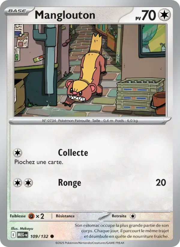 Carte Pokémon Manglouton #109 — Méga-Évolution
