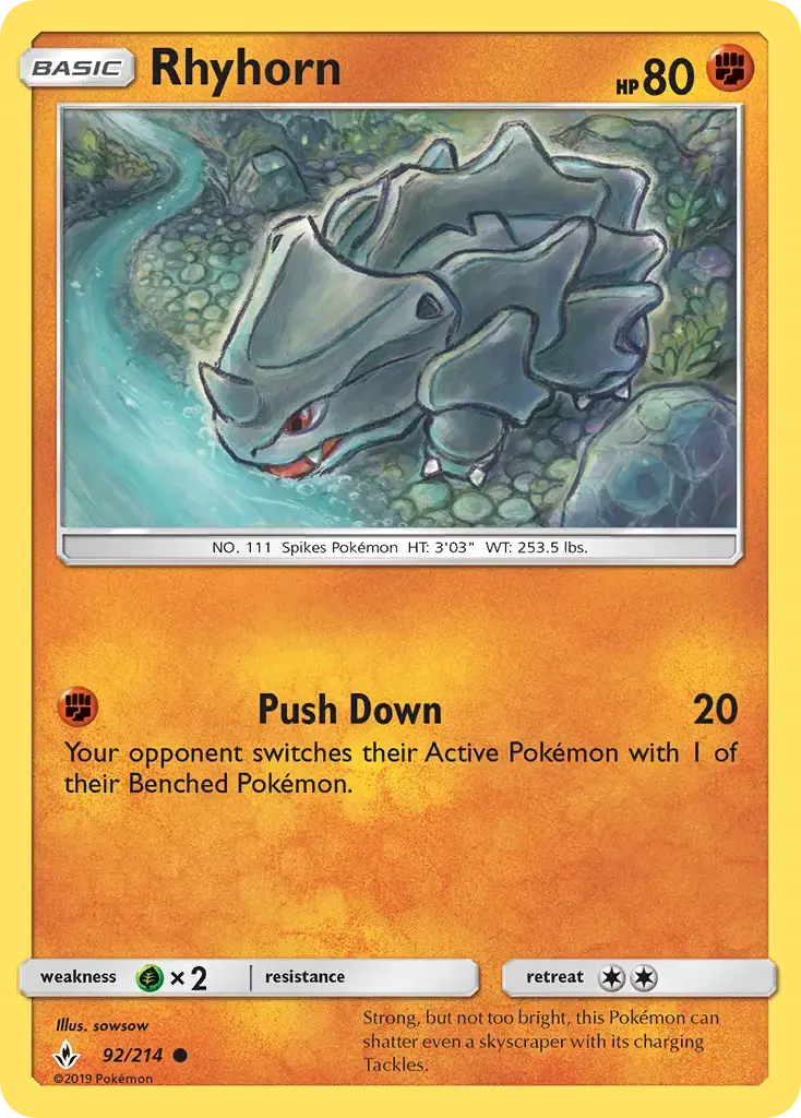 Rhyhorn #92 — Unbroken Bonds