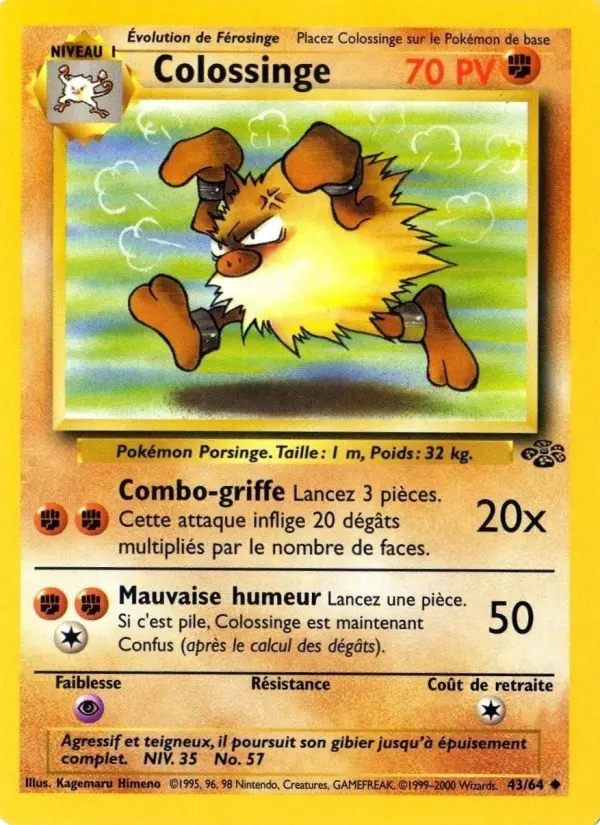 Carte Pokémon Colossinge #43 — Jungle