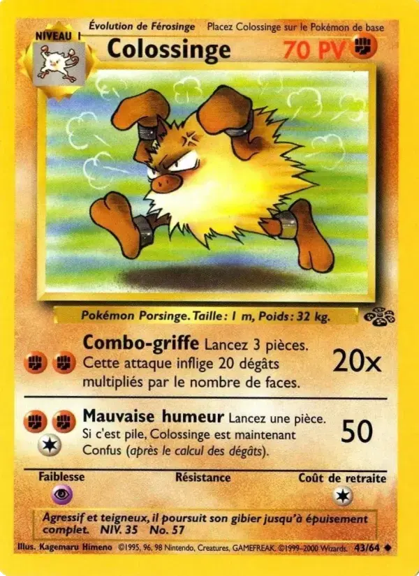 Carte Pokémon Colossinge #43 — Jungle