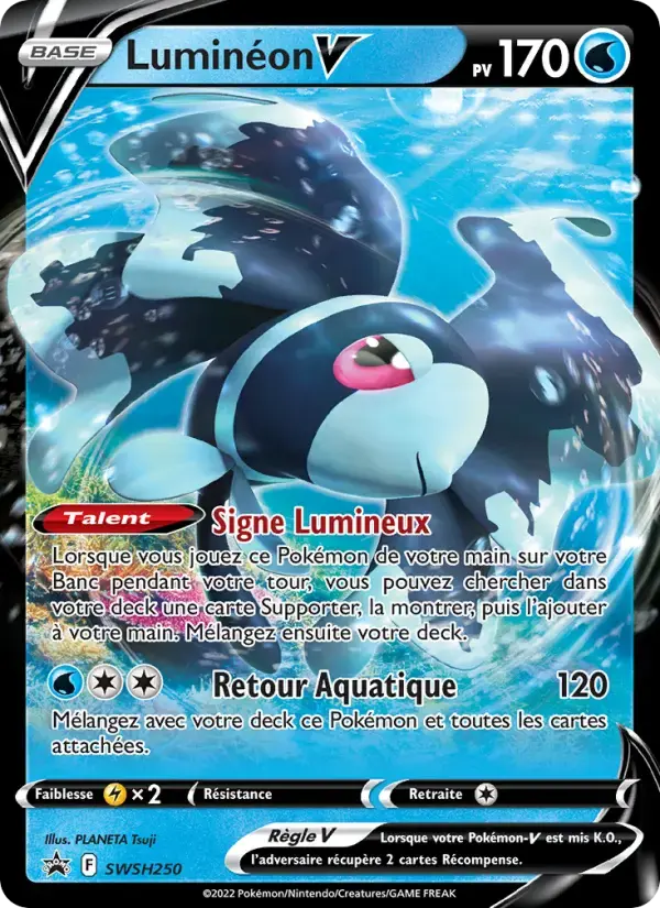 Carte Pokémon Luminéon V #SWSH250 — Promos Épée et Bouclier