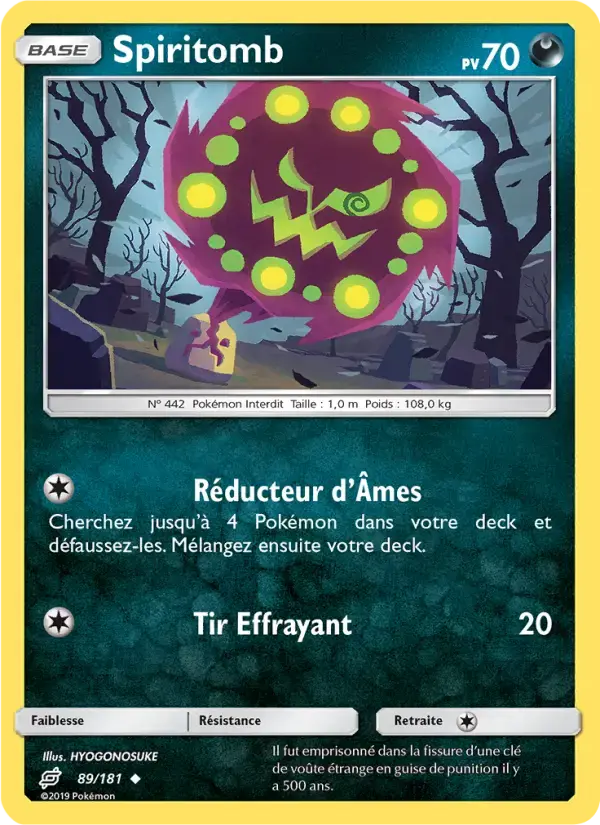 Carte Pokémon Spiritomb #89 — Duo de Choc