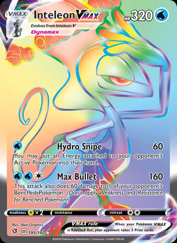 Inteleon VMAX #195 — Rebel Clash