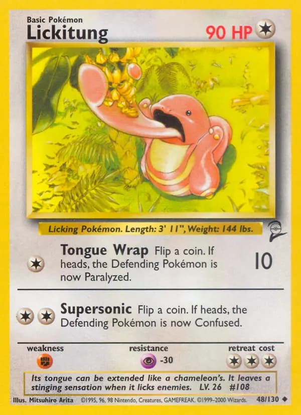 Lickitung #48 — Base Set 2