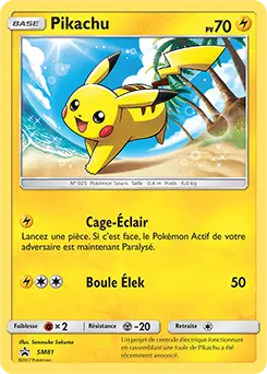 Carte Pokémon Pikachu #SM81 — Promos Soleil et Lune