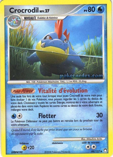 Carte Pokémon Crocrodil #44 — Trésors Mystérieux