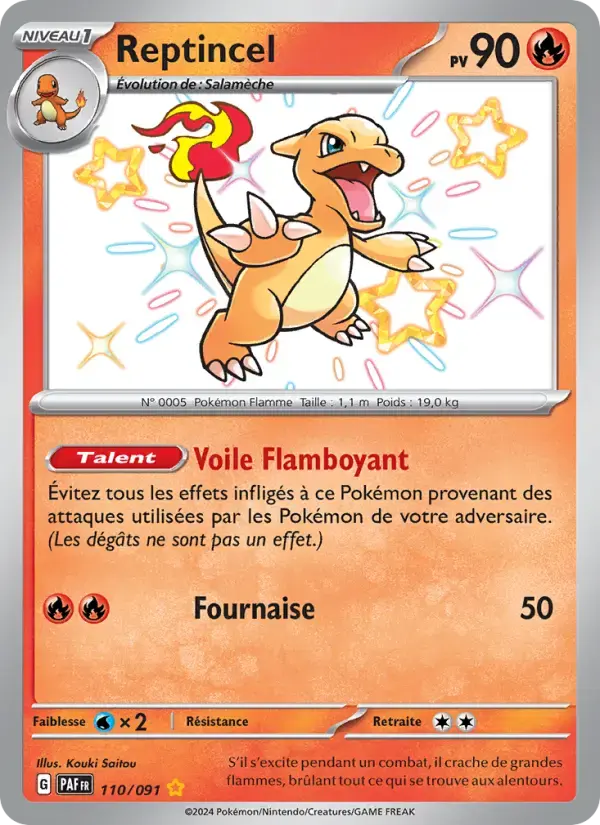 Carte Pokémon Reptincel #110 — Destinées de Paldea