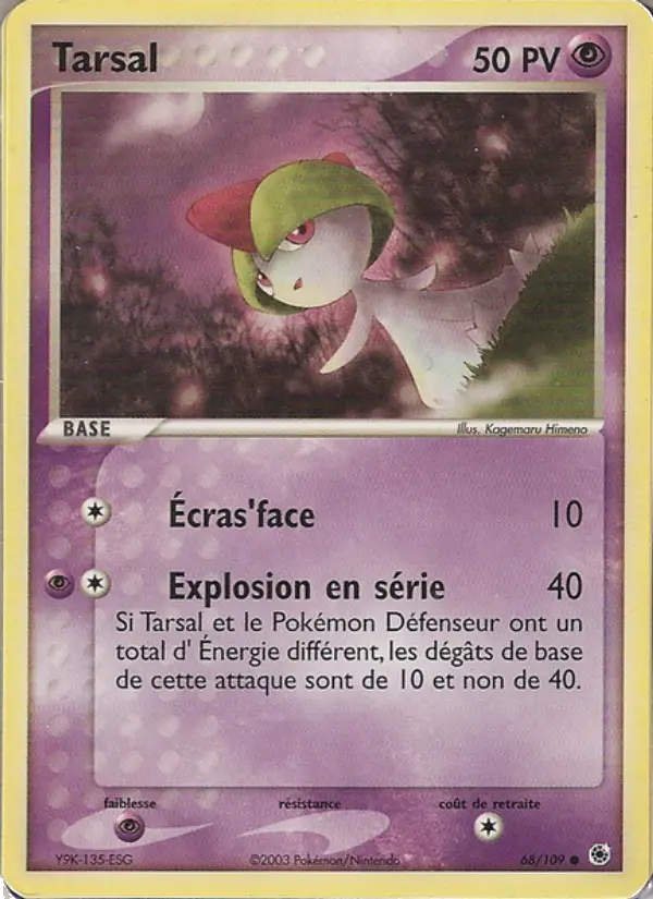 Carte Pokémon Tarsal #68 — Rubis & Saphir