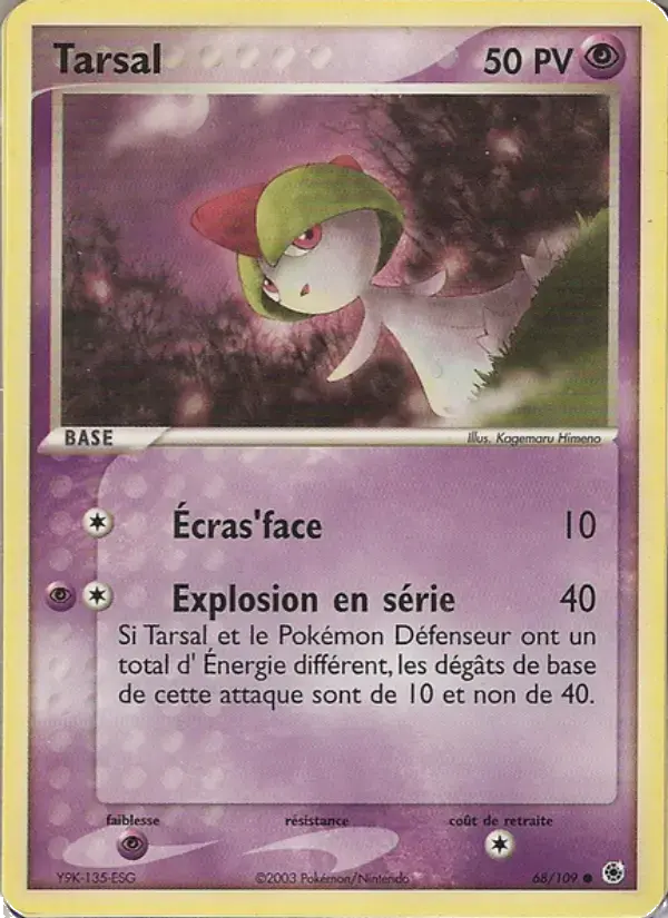 Carte Pokémon Tarsal #68 — Rubis & Saphir