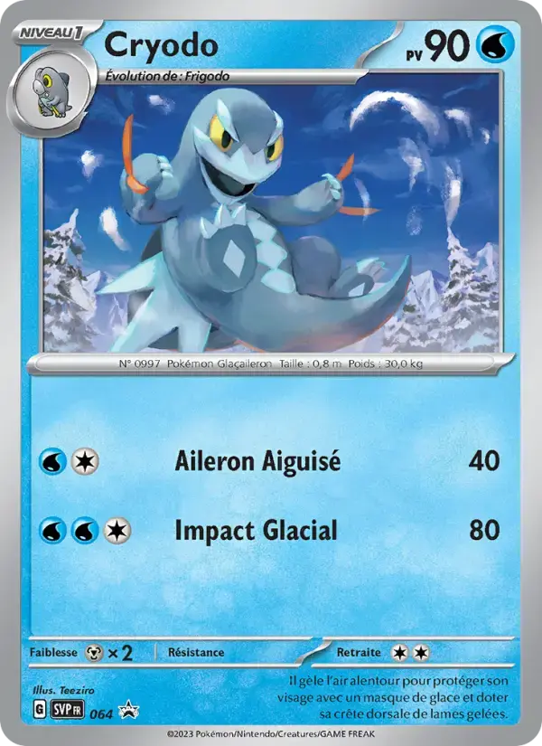 Carte Pokémon Cryodo #064 — Promos Écarlate et Violet