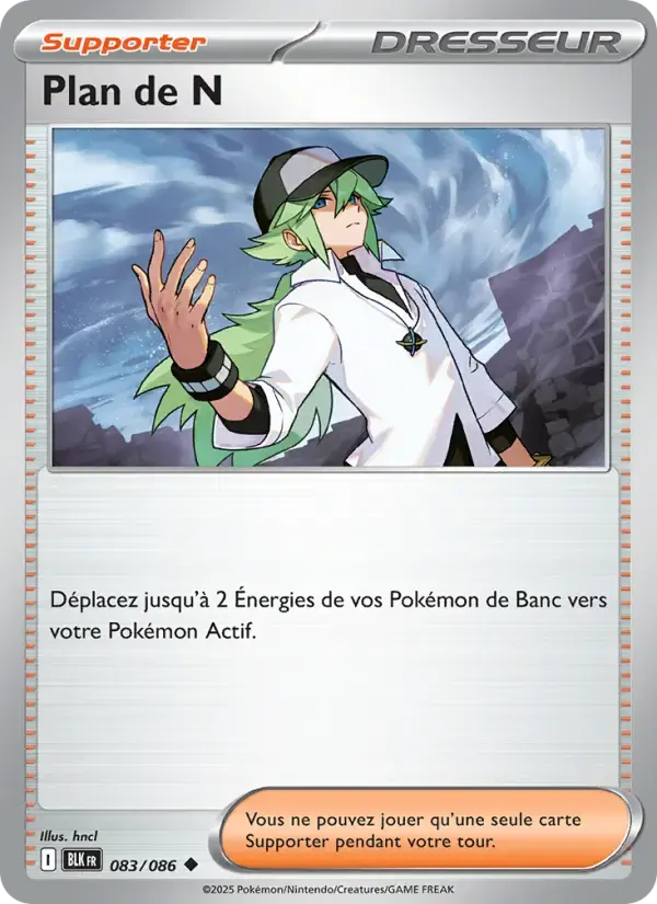 Carte Pokémon Plan de N #083 — Foudre Noire