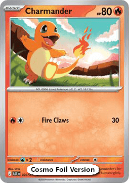 Charmander #020 Cosmos Holo — Ascended Heroes