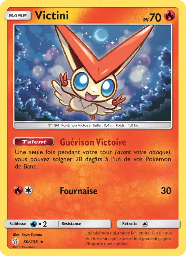 Carte Pokémon Victini #30 — Éclipse Cosmique