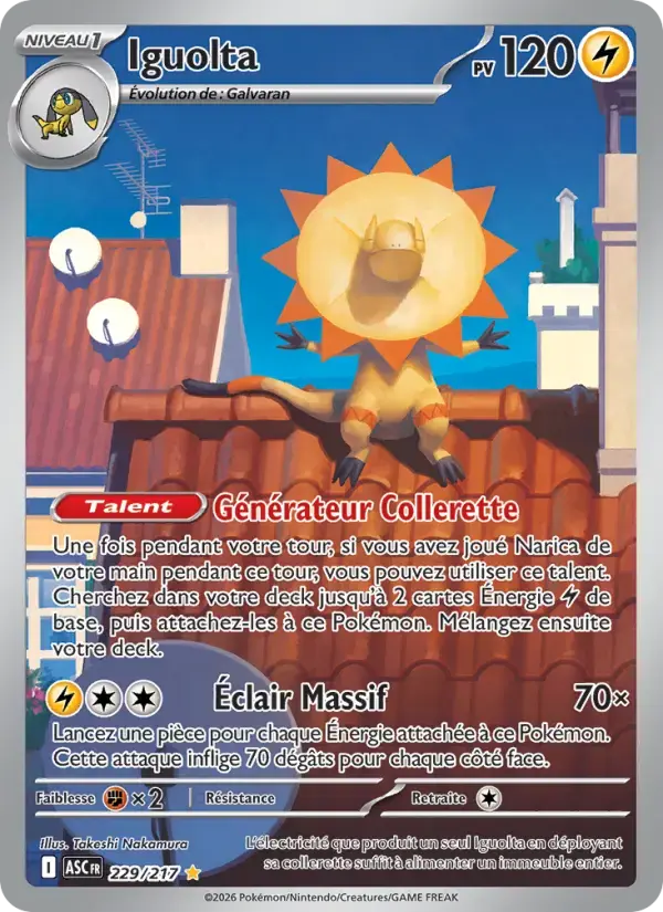 Carte Pokémon Iguolta #229 — Héros Transcendants
