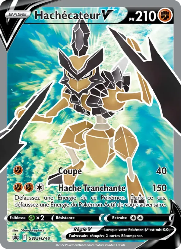 Carte Pokémon Hachécateur V #SWSH248 — Promos Épée et Bouclier