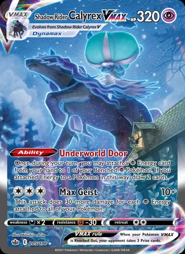 Shadow Rider Calyrex VMAX #205 — Chilling Reign