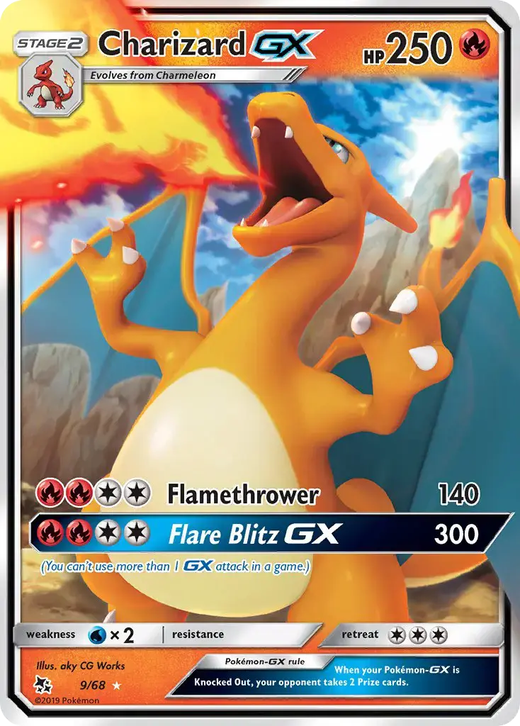 Charizard GX #9 — Hidden Fates