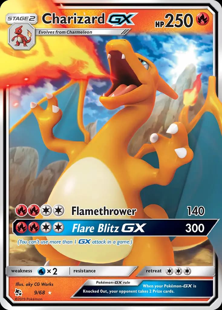 Charizard GX #9 — Hidden Fates