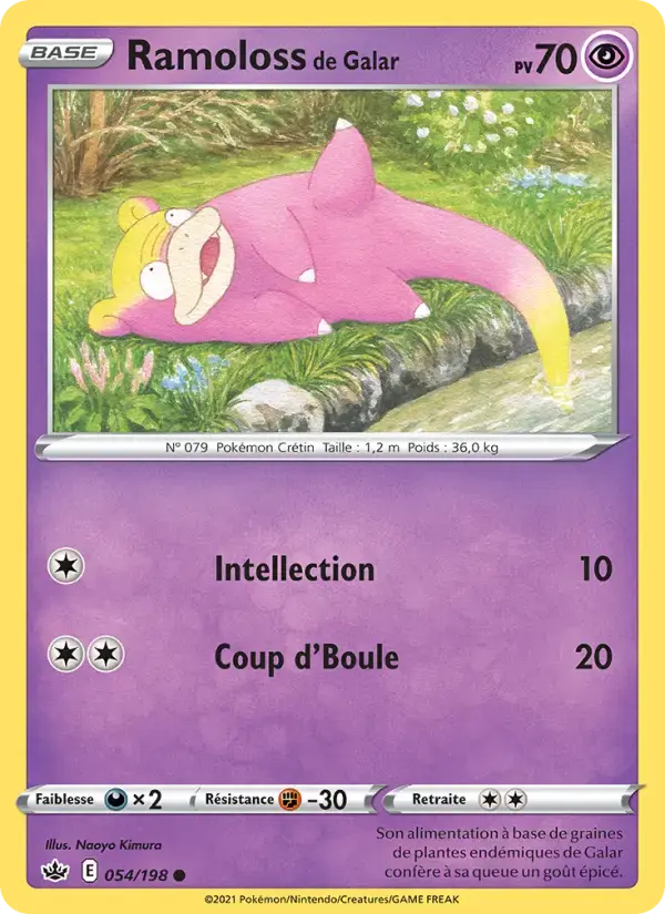 Carte Pokémon Ramoloss de Galar #54 — Règne de Glace