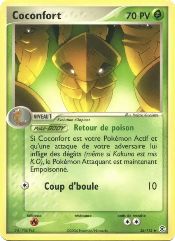 Carte Pokémon Coconfort #36 — Rouge Feu & Vert Feuille