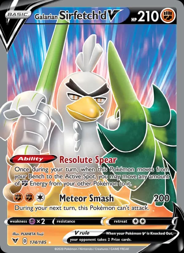 Galarian Sirfetch'd V #174 — Vivid Voltage