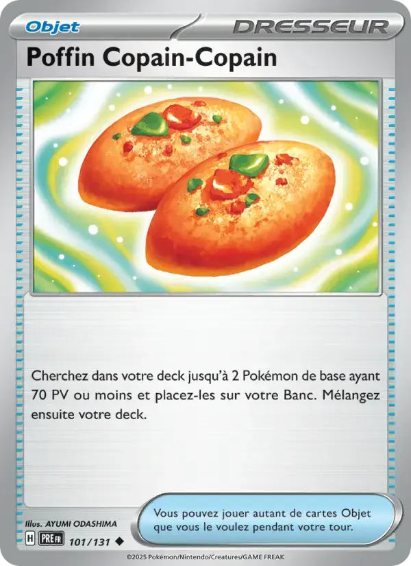 Carte Pokémon Poffin Copain-Copain #101 — Évolutions Prismatiques