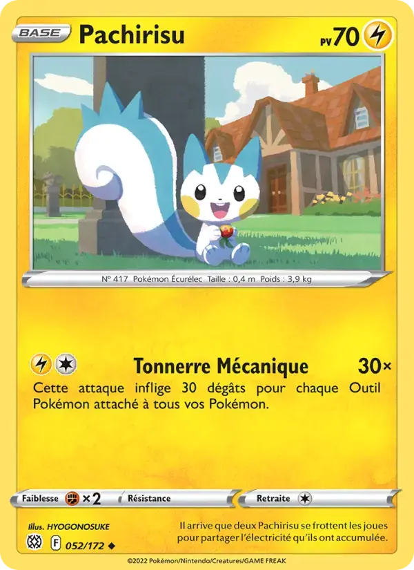Carte Pokémon Pachirisu #052 — Stars Étincelantes