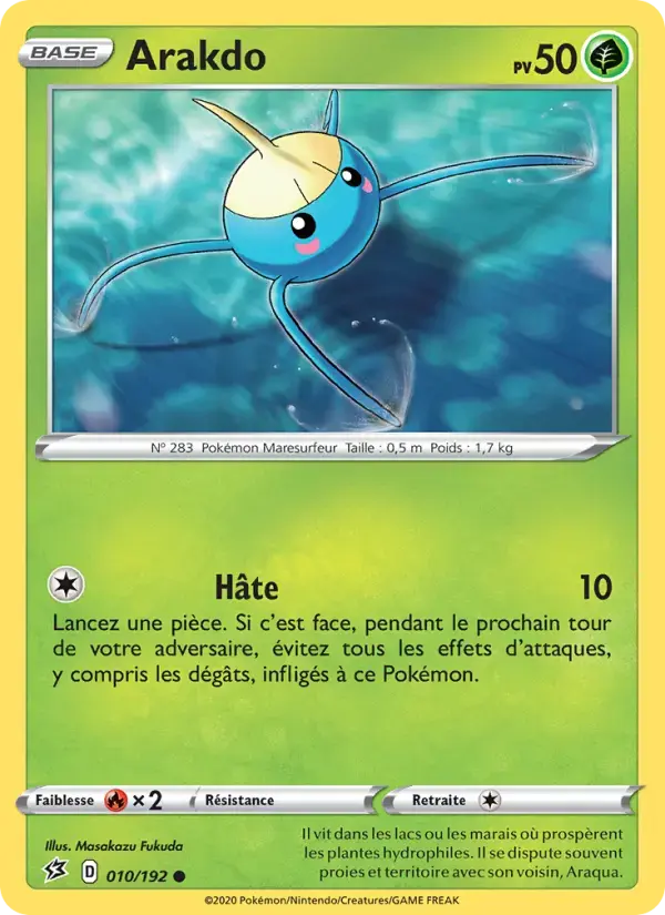 Carte Pokémon Arakdo #10 — Clash des Rebelles