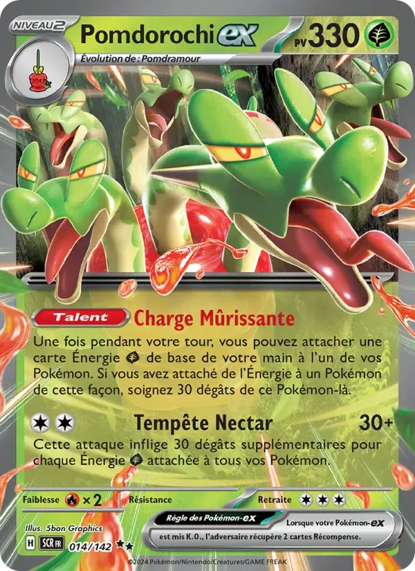 Carte Pokémon Pomdorochi-ex #014 — Couronne Stellaire