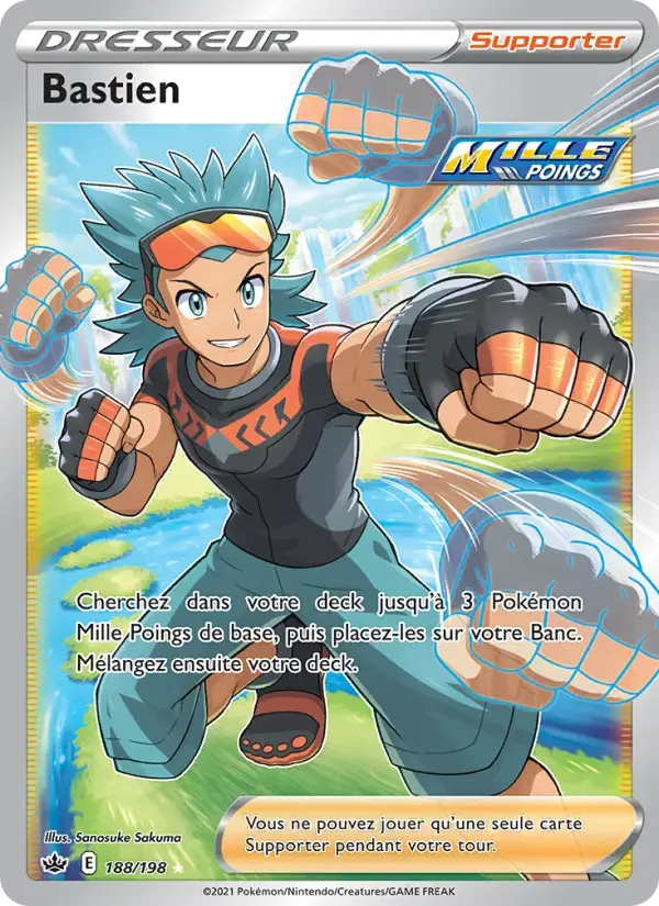 Carte Pokémon Bastien #188 — Règne de Glace
