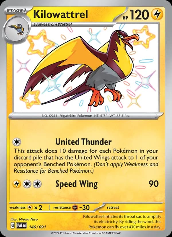 Kilowattrel #146 — Paldean Fates