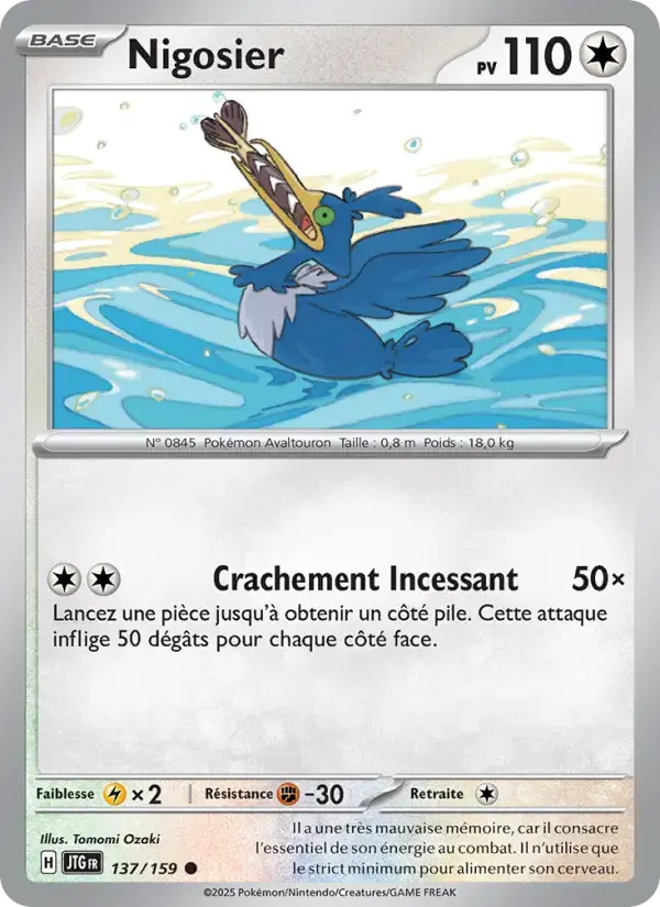 Carte Pokémon Nigosier #137 — Aventures Ensemble