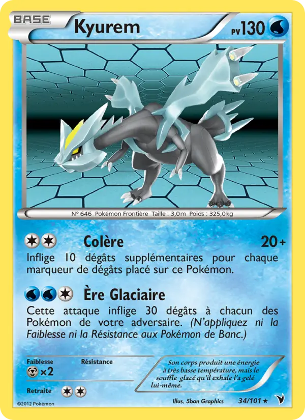Carte Pokémon Kyurem #34 — Nobles Victoires