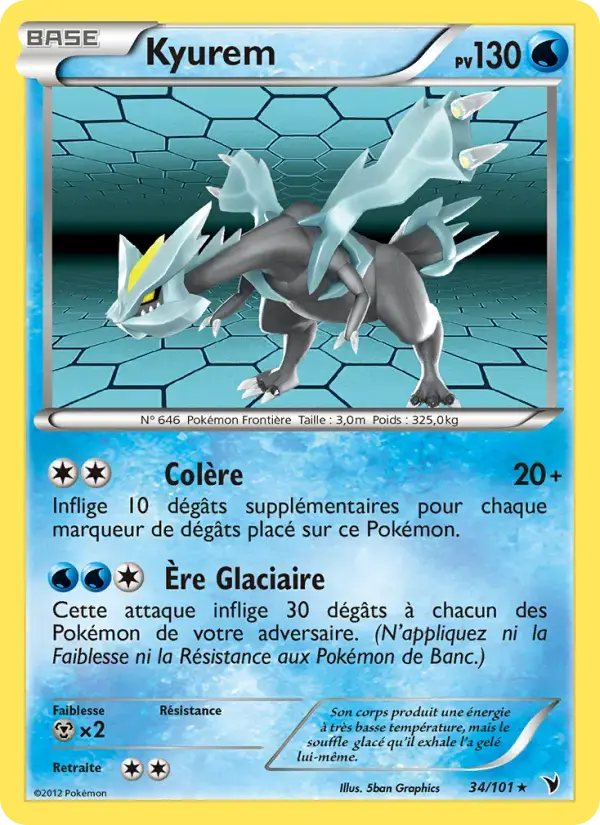 Carte Pokémon Kyurem #34 — Nobles Victoires
