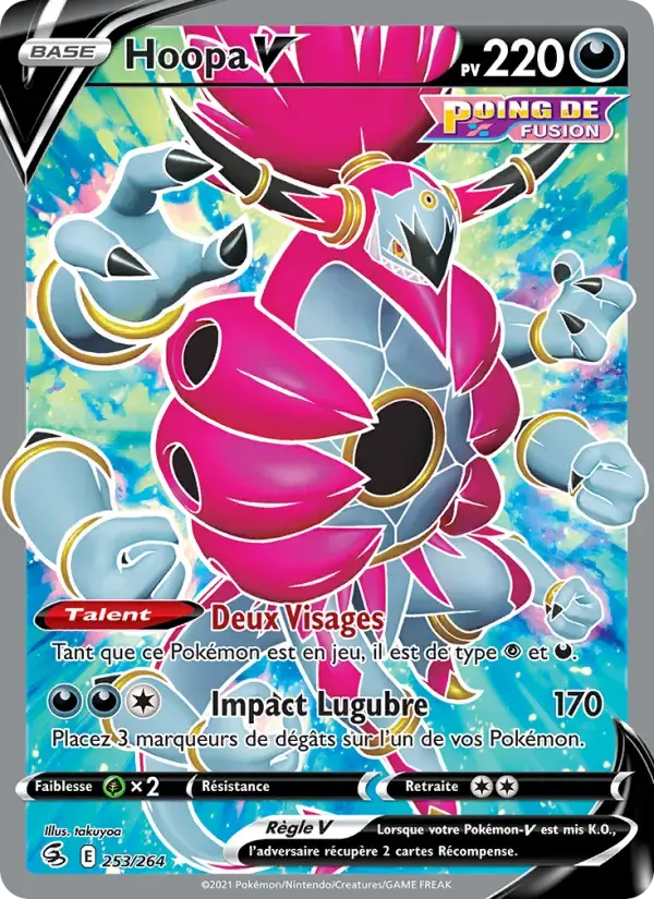 Carte Pokémon Hoopa V #253 — Poing de Fusion