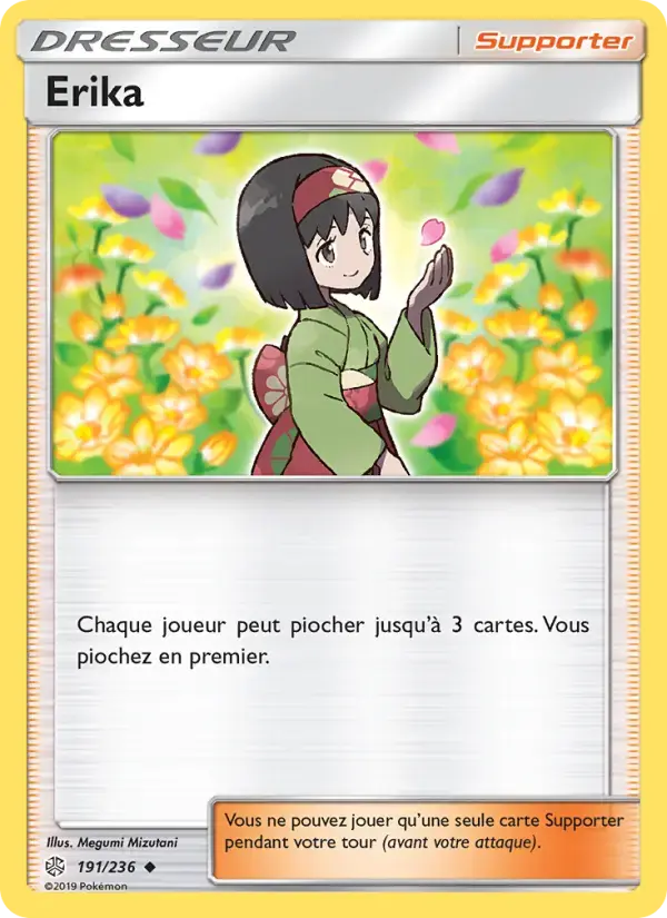 Carte Pokémon Erika #191 — Éclipse Cosmique