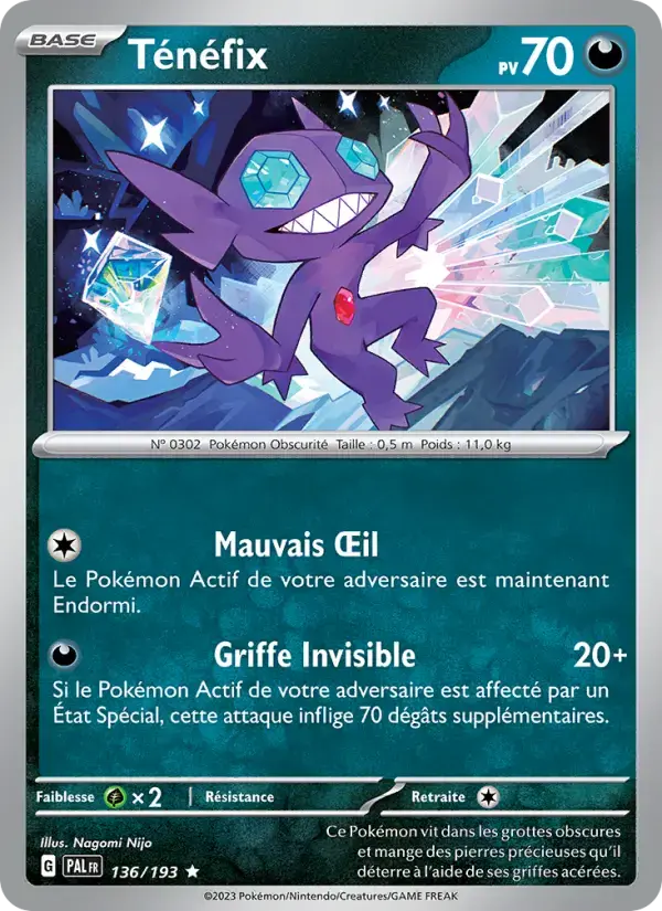 Carte Pokémon Ténéfix #136 — Évolutions à Paldea