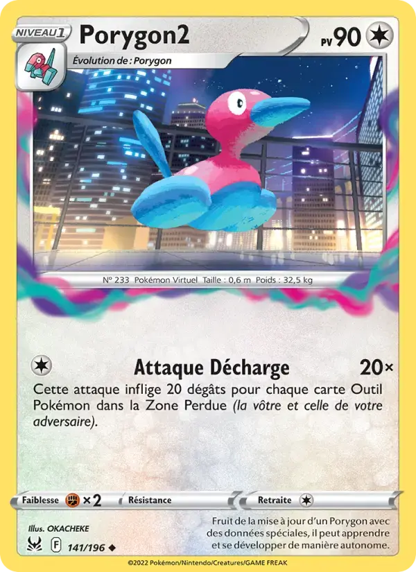 Carte Pokémon Porygon2 #141 — Origine Perdue