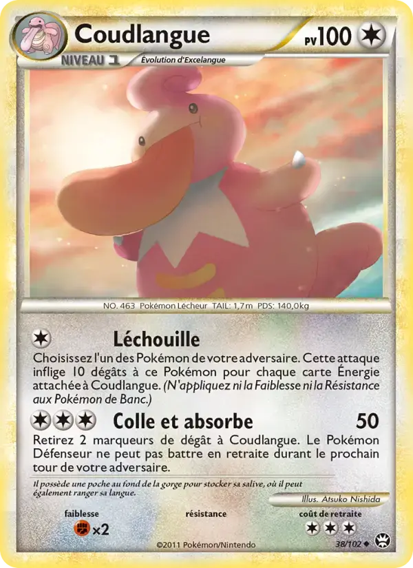 Carte Pokémon Coudlangue #38 — Triomphe