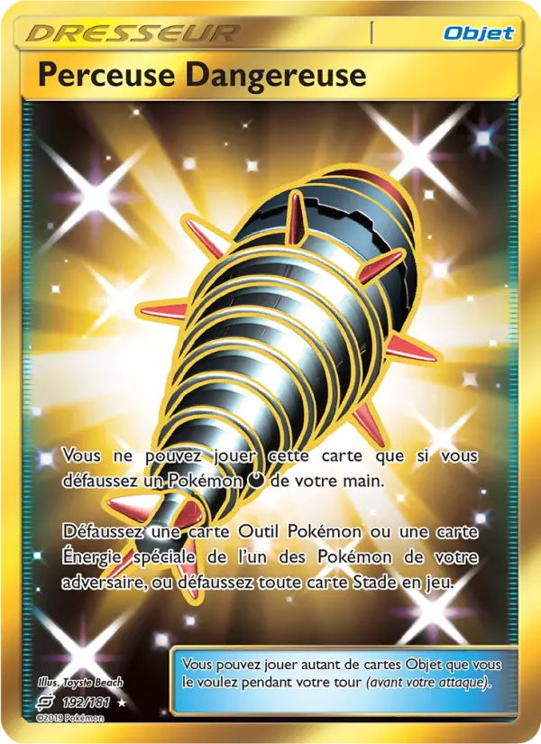 Carte Pokémon Perceuse Dangereuse #192 — Duo de Choc