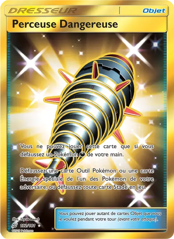 Carte Pokémon Perceuse Dangereuse #192 — Duo de Choc