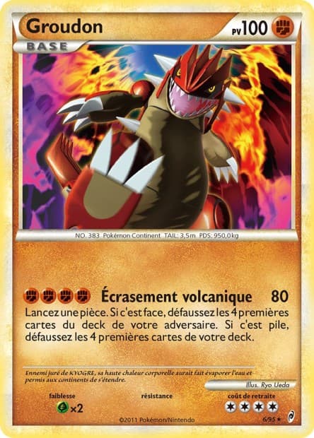 Carte Pokémon Groudon #6 — L'Appel des Légendes